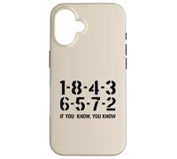1-8-4-3-6-5-7-2 If You Know 18436572 Ordre de tir Big Block Coque pour iPhone 16