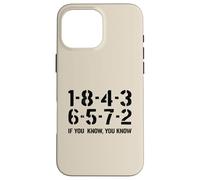 1-8-4-3-6-5-7-2 If You Know 18436572 Ordre de tir Big Block Coque pour iPhone 16 Pro Max
