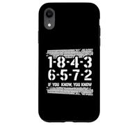 1-8-4-3-6-5-7-2 If You Know 18436572 Ordre de tir Big Block Coque pour iPhone XR