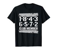 1-8-4-3-6-5-7-2 Membre du Club 18436572 Ordre de tir Big Block T-Shirt