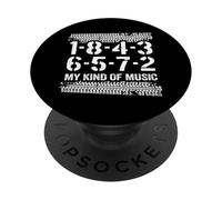 1-8-4-3-6-5-7-2 Mon Genre de Musique 18436572 V8 Big Block PopSockets PopGrip Adhésif