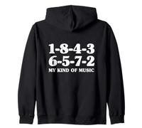 1-8-4-3-6-5-7-2 Mon Genre de Musique 18436572 V8 Big Block Sweat à Capuche