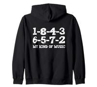 1-8-4-3-6-5-7-2 Mon Genre de Musique 18436572 V8 Big Block Sweat à Capuche