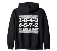 1-8-4-3-6-5-7-2 Mon Genre de Musique 18436572 V8 Big Block Sweat à Capuche