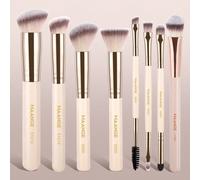 1/8/9 pièces Ensemble de pinceaux de maquillage en cheveux synthétiques premium super doux, comprend pinceau pour le visage, pinceau à poudre, pinceau à blush, pinceau correcteur, pinceau contour, pin