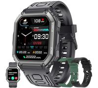 1,8" AMOLED Montre Connectée Homme avec Appel Bluetooth 5,2/Numérotation, Smartwatch Compatible Samsung Huawei Xiaomi Android iOS Podometre GPS Partagé Montre 123 Sports Cardiofrequencemetre (Noir)