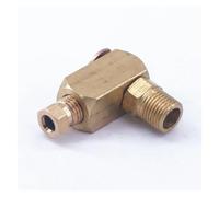 1/8" BSPP Male Thread x 4mm OD Tube Adjustable Brass Connector Machine Tool Adapter Pipe Fitting