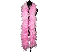 1,8 m 90 grammes de plumes de dinde rose Boa pour la danse de mariage artisanat fête habiller Halloween Costume Decoratio