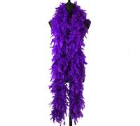 2 Yardas 90 Gramos de Plumas de Pavo Morado Chandelle Boa Bailando boda Manualidades Fiesta, Gisfraz de Halloween Decoratio