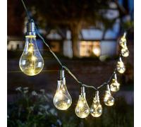 1,8 M Éclairage À Fête En Verre Éclairage LED Chaud Blanc Pour Jardin Extérieur
