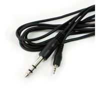 1.8 m Prise 6,35 mm vers 2,5 mm mâle stéréo câble/Lead - ¼ Ampli Casque Mini Jack Lead - Cablefinder