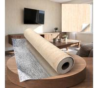 1,8 m² SXP Rouleau de revêtement mural autocollant 3D, 60 x 300 cm, panneau mural flexible, aspect pierre en béton, imperméable et isolant thermique, papier peint pour mur et plafond (travertin beige