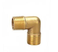 1/8" Male Thread Brass Elbow Equal Pipe Fitting Connector Coupler For Water Fuel Copper