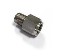 1/8" NPT Male to M10x1.0 Female Stainless Steel Oil Pressure Gauge Take Off Adapter