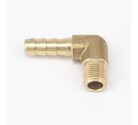 1/8" NPT Male x 1/4" Hose Barb Tail Elbow Brass Fuel Fitting Connector Adapter