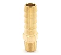 1/8" NPT Male X 3/8" Hose Barb Tail Brass Fuel Fitting Connector Adapter