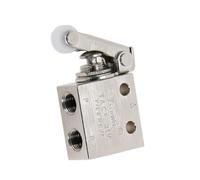 1/8" Threaded Air Pneumatic 2 Position 3 Way Roller Lever Mechanical Valve TAC2-31P Pneumatic Switch Valve NWPNLXEA(No Fittings)