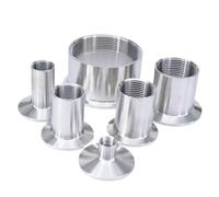 1/8" To 1" BSPT Female Thread x Tri Clamp Ferrule O/D 25.4mm 34mm 40mm 50.5mm 304 Stainless Steel Pipe Fitting (K50.5mm(1.5 inch TC),1/4")