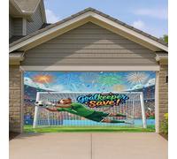 1,8 x 4 m 2026 motif chien pitbull football pitbull couverture de porte de garage couverture couverture de porte de garage imprimé chiot gardien de but sauver impression art mural décoration