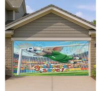 1,8 x 4 m 2026 saison de football éléphant porte de garage couverture couverture couverture de porte de garage Match Wild Animal gardien de but Save Print art mural décoration intérieure ou extérieure