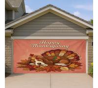 1,8 x 4 m - Bannière de porte de garage - Motif chien basset hound - Décoration murale d'intérieur et d'extérieur - Décoration murale à suspendre pour photographie de vacances