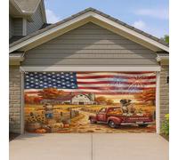 1,8 x 4 m Bullmastiffs Automne Chien Garage Porte Bannière Couverture Couverture Automne Ferme Camion Baignoire Intérieur Extérieur Décoration Murale Moisson Campagne Photographie Fond À Suspendre