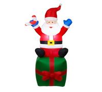 1,82 m géant décoration gonflable de Noël, Décoration du Père Noël, avec corde, piquets de terre, 6 LED étanches, cadeau de Noël durable décoration, Convient pour la intérieure et extérieure du jardin