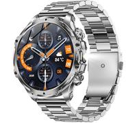 1,85"" Amoled Montre Connectée Homme Avec Appel Bluetooth 5,2, Smartwatch Compatible Samsung Huawei Xiaomi Android Ios Podom[MON375]
