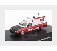 1:87 BoS MODELS Volvo 265 (Base 244) Ambulance Van 1976 Red White Black BOS87717