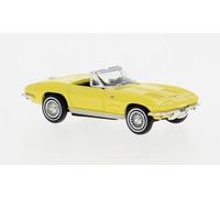 Chevrolet Corvette C2, cabriolet, jaune, 1963 - BREKINA 18030 - HO 1/87