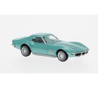 Chevrolet Corvette C3, coupé, vert métal, 1967 - BREKINA 19989 - HO 1/87