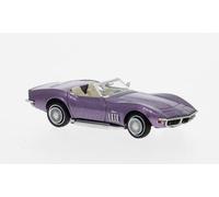 Chevrolet Corvette C3, coupé, violet métal, 1968 - BREKINA 19995 - HO 1/87