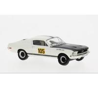 Brekina 19614 - 1/87 Ford MUSTANG Fastback, 1968, Ecurie France, #105 - Neuf