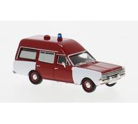 1:87 BREKINA PLAST Opel Rekord C Ktw 1968 Ambulancefeuerwehr BRE20675