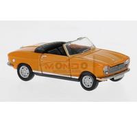 1:87 BREKINA PLAST Peugeot 204 Cabriolet Orange 1967 BRE29181