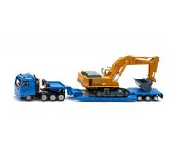 1/87 Liebherr 974 Excavateur Avec Homme Camion & Plate-Forme Par Siku