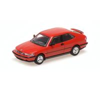 Saab 900, turbo 16S coupé, rouge, 1995 - Minichamps 870170124 - 1/87