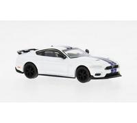 Brekina PCX870569 - 1/87 Ford Mustang VI Mach I, Blanc/ Bleu Foncé, 2020 - Neuf