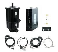 1.8KW 220V AC 3000Rpm 6Nm Nema42 Servo electronic starter Kit 110ST M06030 With Hybrid Servo Drive T3DF L30F IINKUEYK(With Brake)