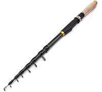 1.8m 2.1m 2.4m 2.7m 3.0m 3.6m Canne à Pêche en Fibre De Carbone Poche Super Courte Portable Spinning Canne Télescopique, 2.1 m