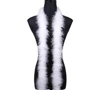 1.8m 20 g Boa en plumes de blanc marabout moelleuses pour travaux manuels fête de mariage décoration de sapin de Noël