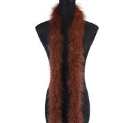1.8m 20 g Boa en plumes de Café marabout moelleuses pour travaux manuels fête de mariage décoration de sapin de Noël