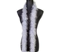 1.8m 20 g Boa en plumes de Gris marabout moelleuses pour travaux manuels fête de mariage décoration de sapin de Noël
