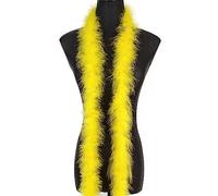 1.8m 20 g Boa en plumes de Jaune marabout moelleuses pour travaux manuels fête de mariage décoration de sapin de Noël