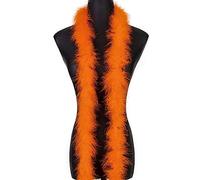 1.8m 20 g Boa en plumes de orange marabout moelleuses pour travaux manuels fête de mariage décoration de sapin de Noël