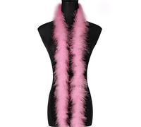 1.8m 20 g Boa en plumes de rose marabout moelleuses pour travaux manuels fête de mariage décoration de sapin de Noël