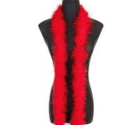 1.8m 20 g Boa en plumes de Rouge marabout moelleuses pour travaux manuels fête de mariage décoration de sapin de Noël