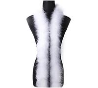 1.8m 50 g Boa en plumes de blanc marabout moelleuses pour travaux manuels fête de mariage décoration de sapin de Noël