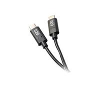 C2G 1,8 M CÂBLE USB-C vers USB-C 2.0 MÂLE vers MÂLE (3 A) - Câbles USB (1,8 m, USB C, USB C, 2.0, 480 Mbit/s, Noir)