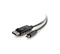 1.8m (6ft) USB C to DisplayPort Adapter Cable Black - 4K Audio / Video Adapter - Adaptateur vidéo externe - USB-C - DisplayPort - noir